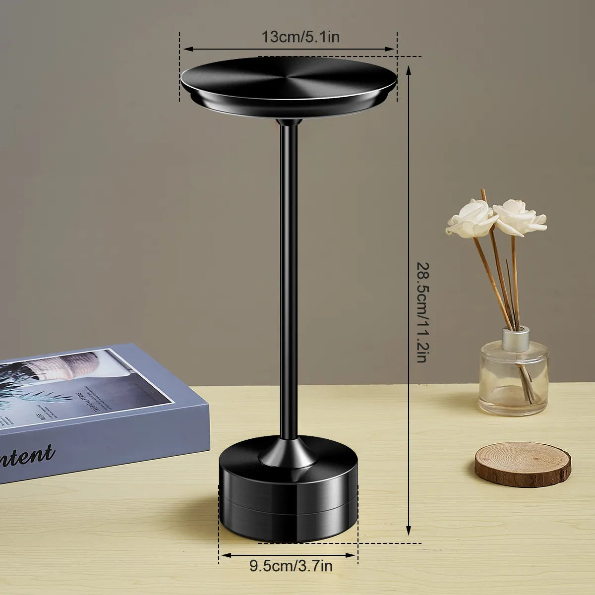 Rechargeable Wireless Buffet Table Lamp with Touch Sensor