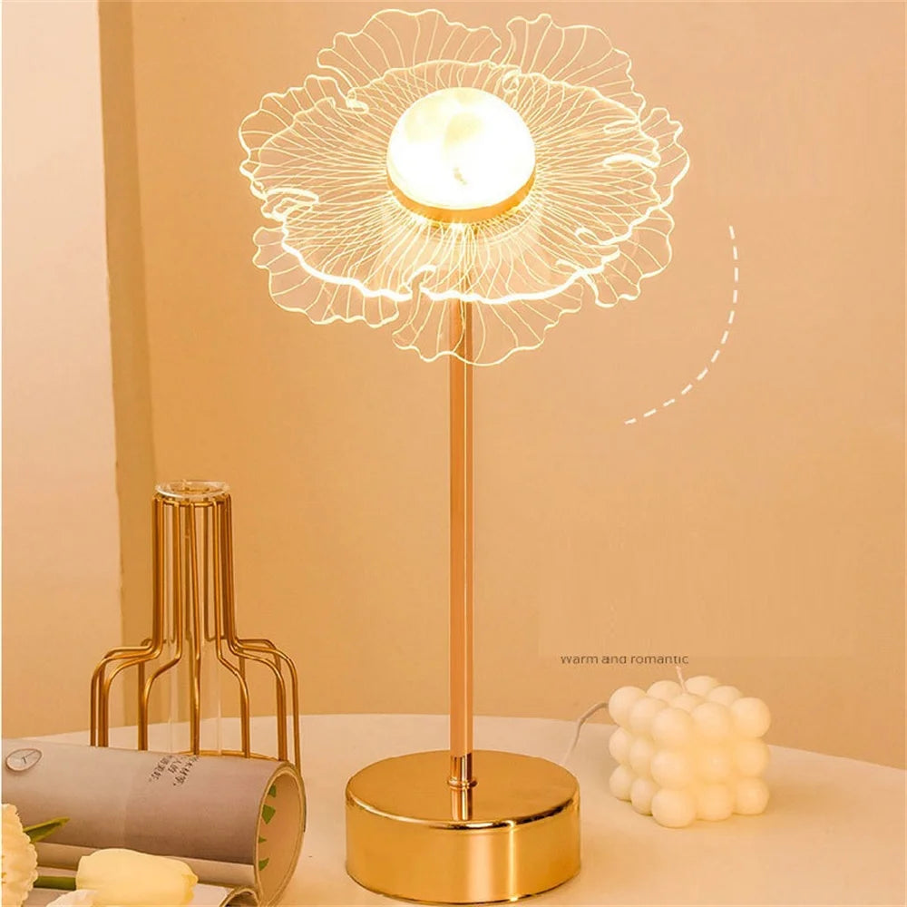 Retro Style Gold LED Desk Lamp