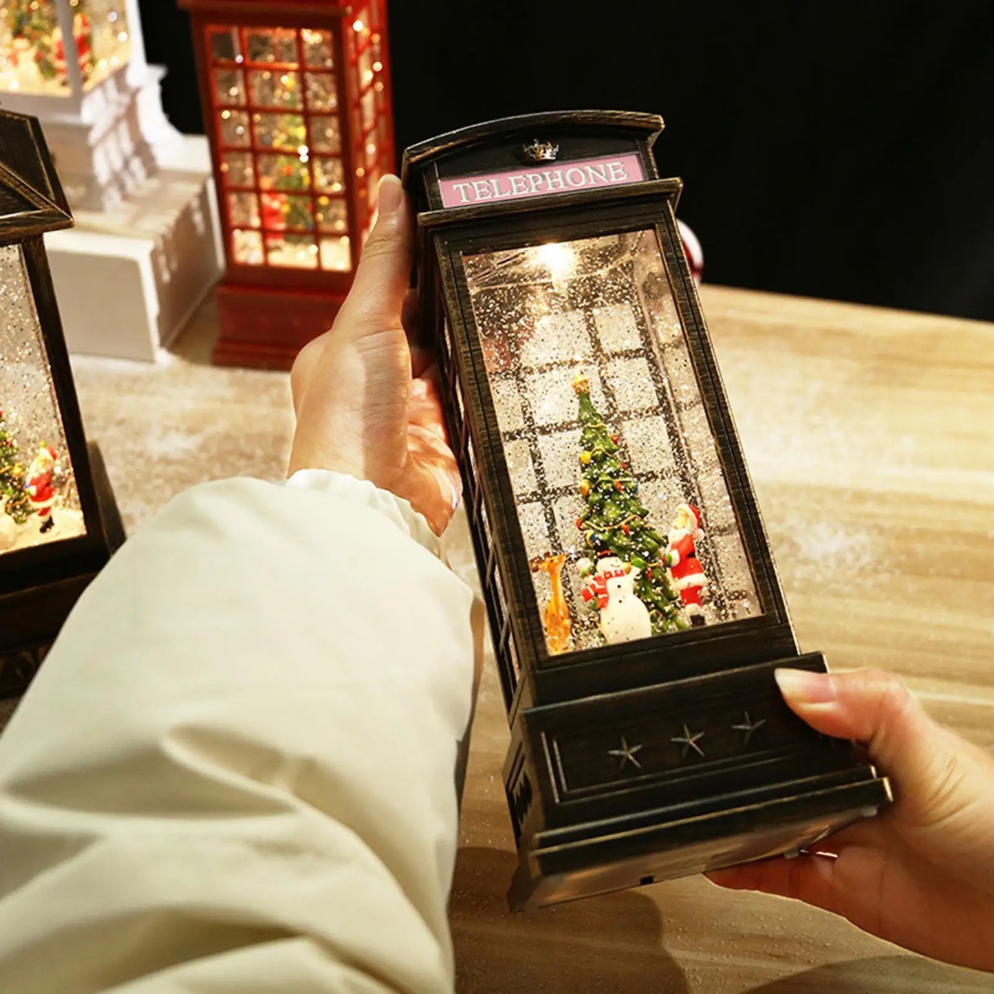 Rotating Christmas Tree Music Box