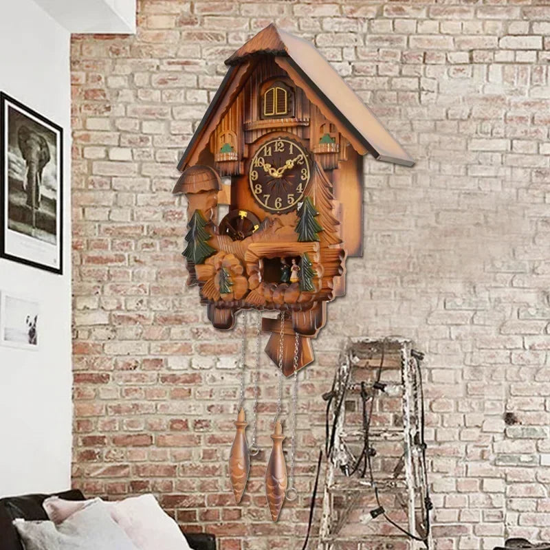 Cuckoo Wooden Wall Clock