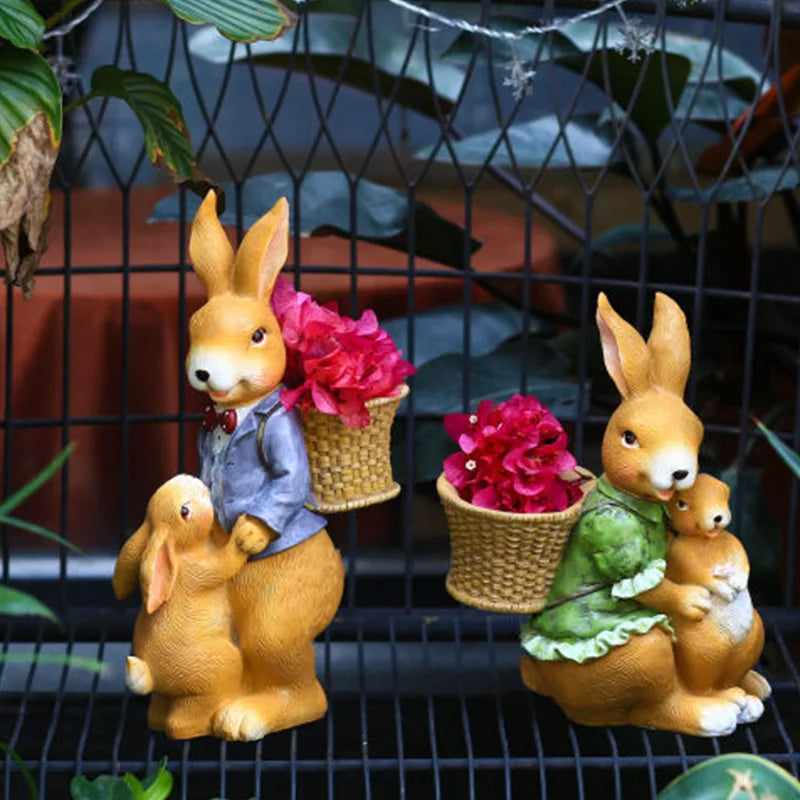 Creative Resin Rabbit Statue