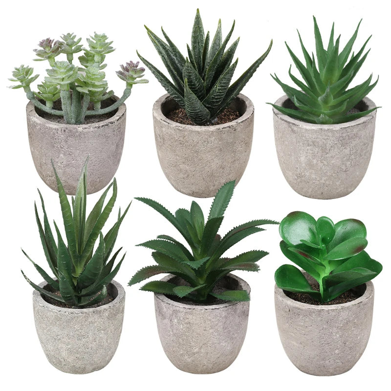 Mini Artificial Aloe Plants