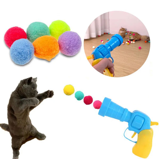 Interactive Cat Toy Pompoms