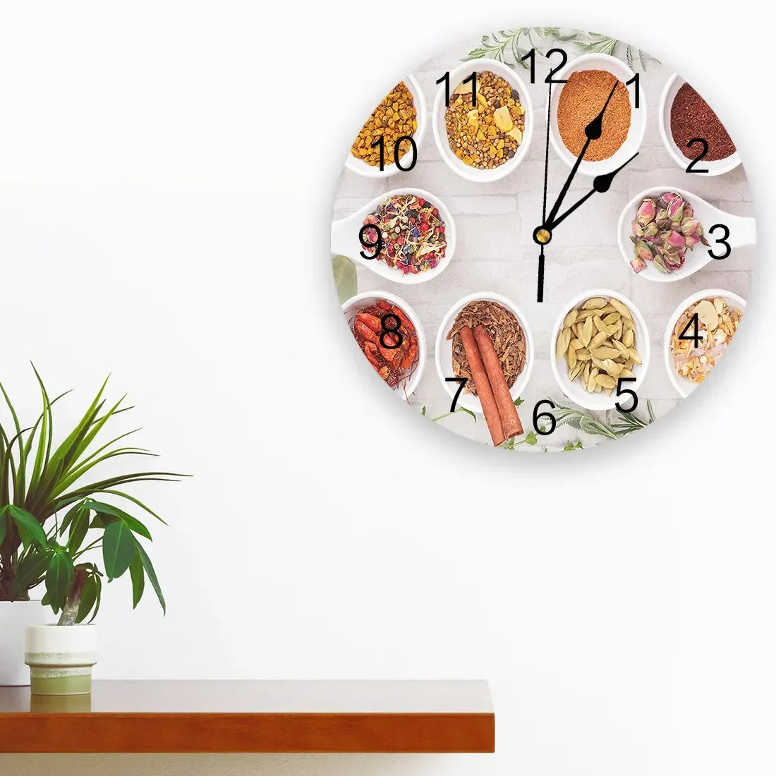 Kitchen Seasonings Wall Clock