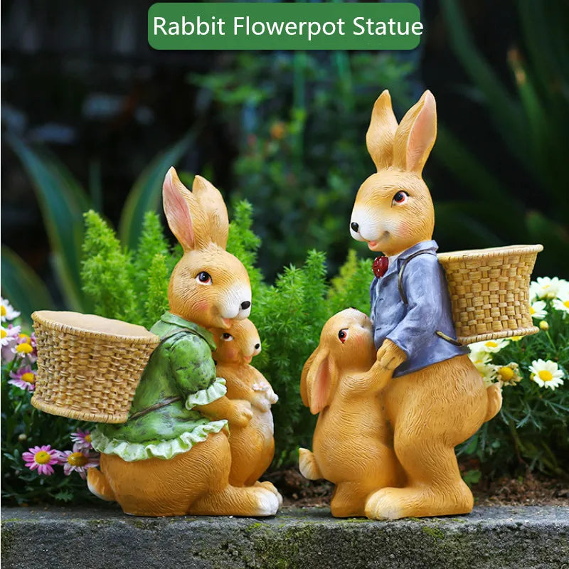 Creative Resin Rabbit Statue