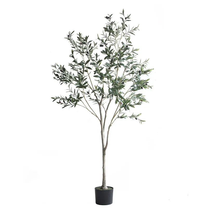 Large Artificial Olive Branches and Fruits