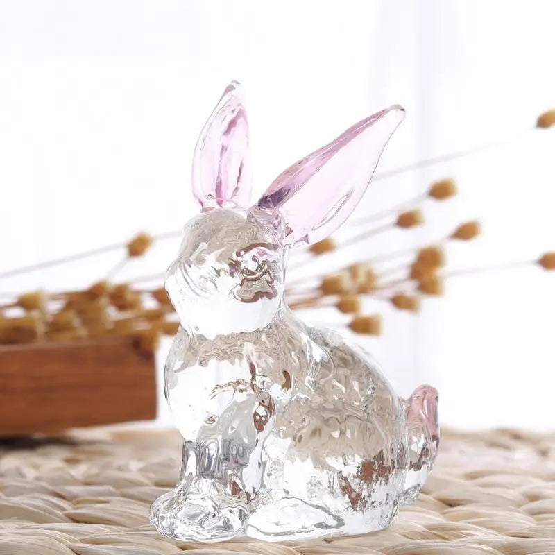 Crystal Rabbit Statue