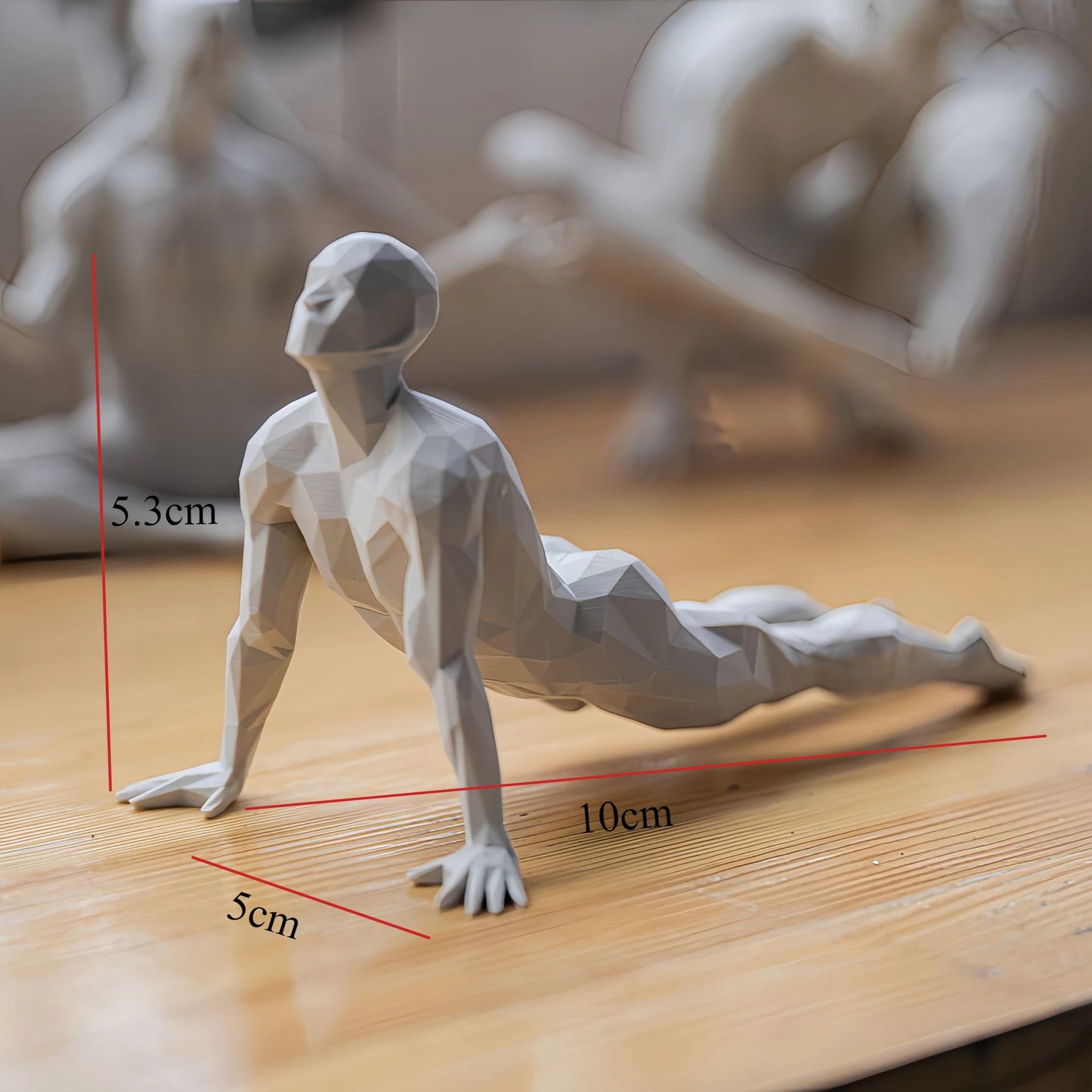 3D Printed Yoga Figurine – Minimalist Spiritual Home Decor