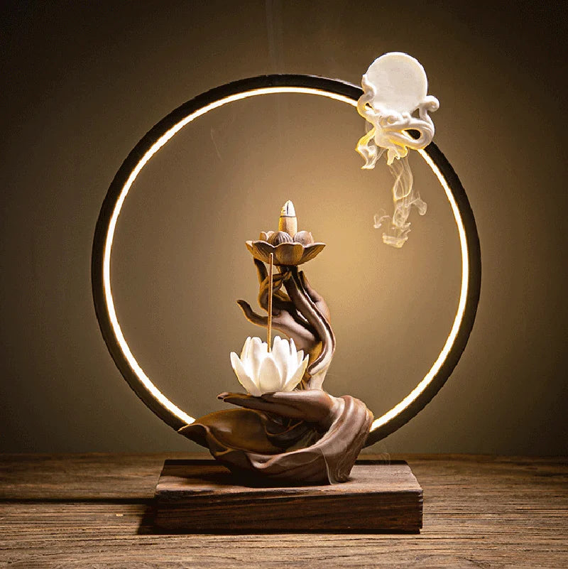 Handmade Ceramic Aromatherapy Fountain for Yoga & Meditation Spaces