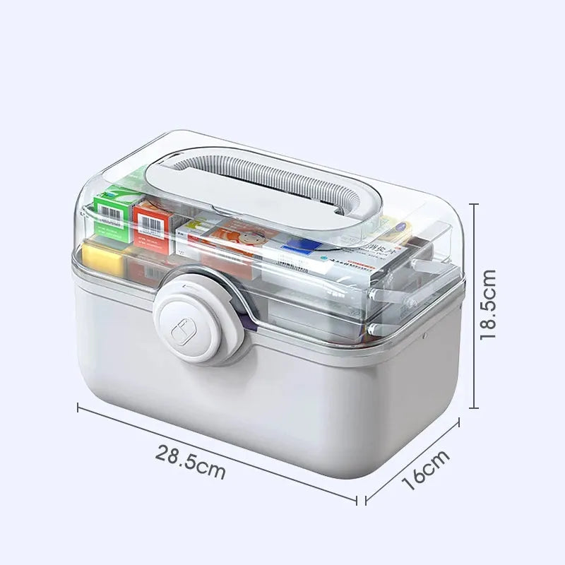 Large Capacity Family Medicine Organizer Box