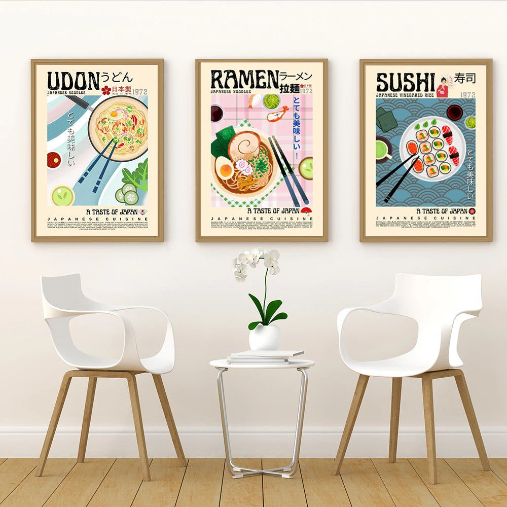 Japanese Retro Food Posters