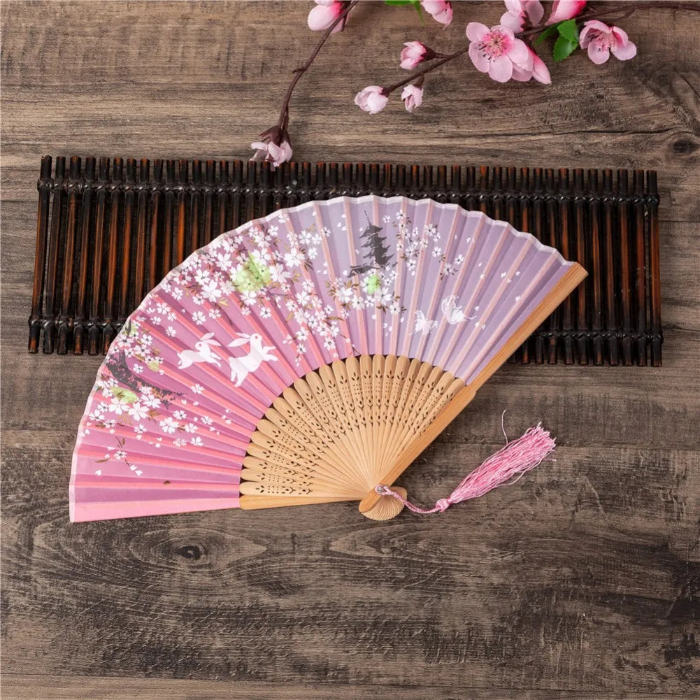 Cherry Blossom Japanese Hand Fan