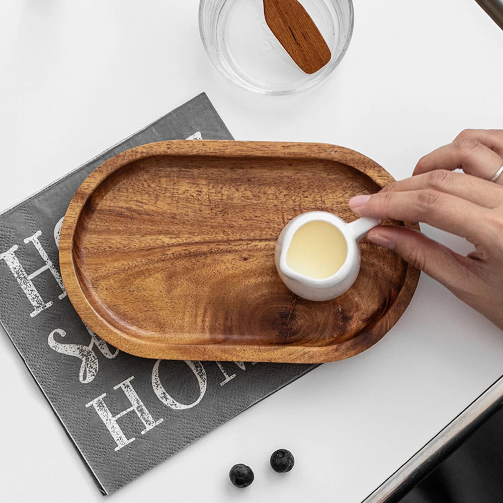 Bamboo Wood Flower Pot Tray