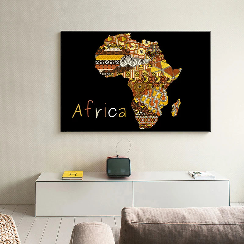 Vintage Map of Africa Poster