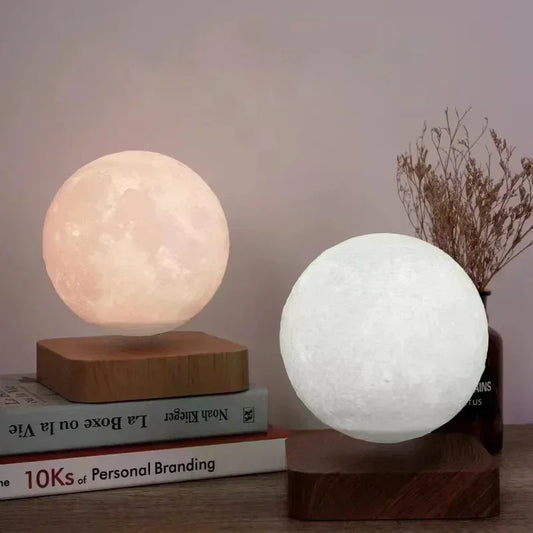 360° Rotating and Levitating 3D Moon Lamp