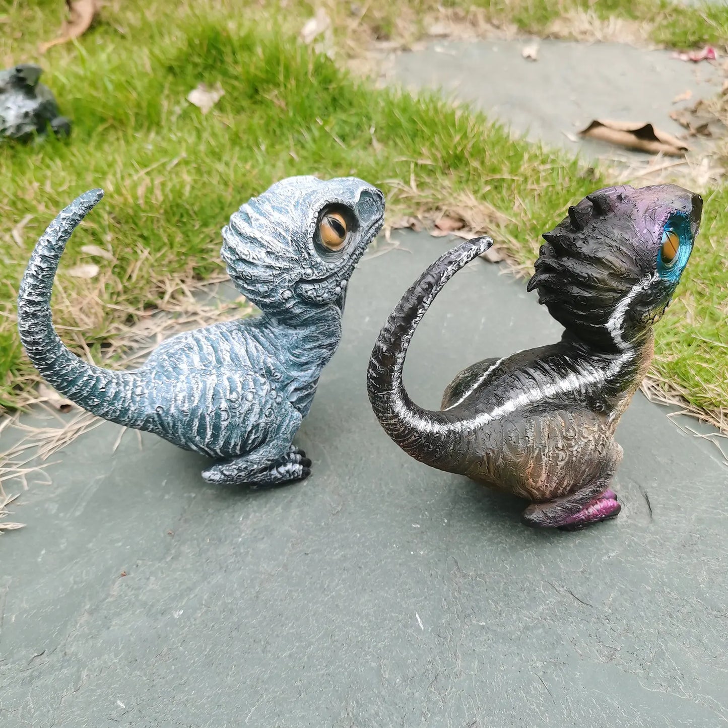 Realistic Velociraptor Garden Statue