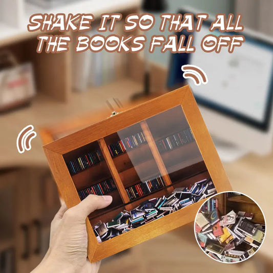 Relief Anxiety Bookshelf Miniature Library