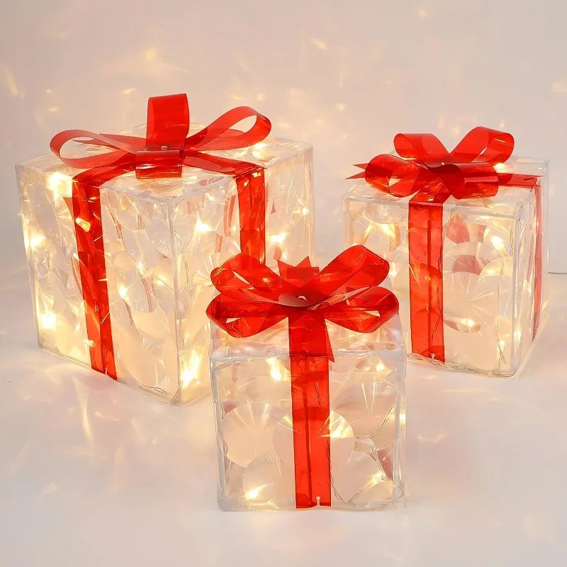 3-Piece Christmas Gift Decorations