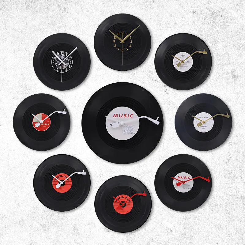 Musical Record Wall Clock