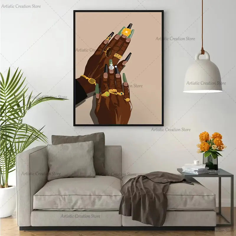 Modern African Artwork: Nails Edition