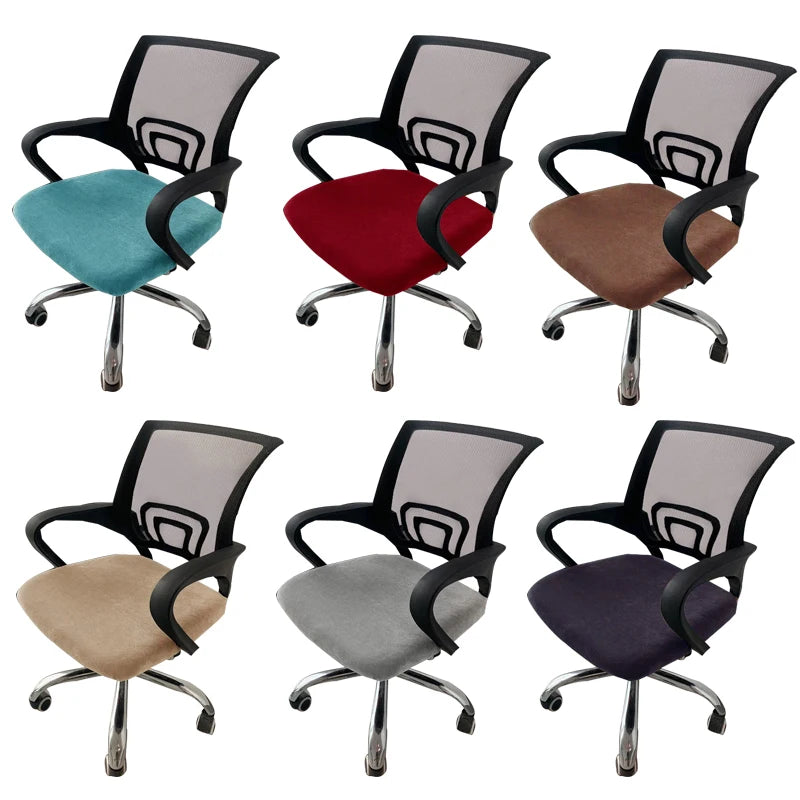 1 PC Velvet Office Chair Cover