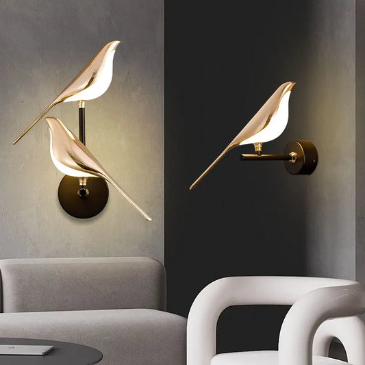 Creative Bird 360° Rotatable LED Wall Lamps