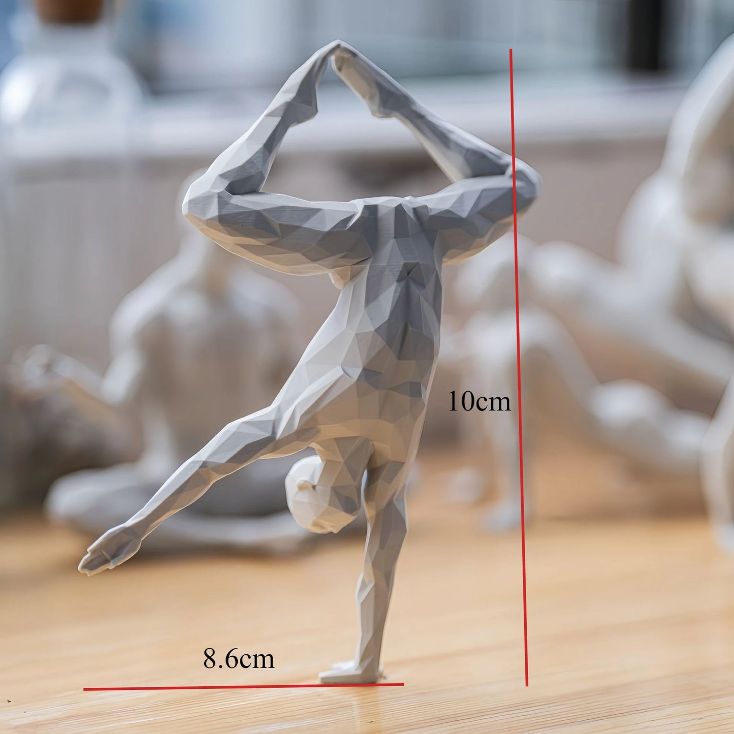 3D Printed Yoga Figurine – Minimalist Spiritual Home Decor