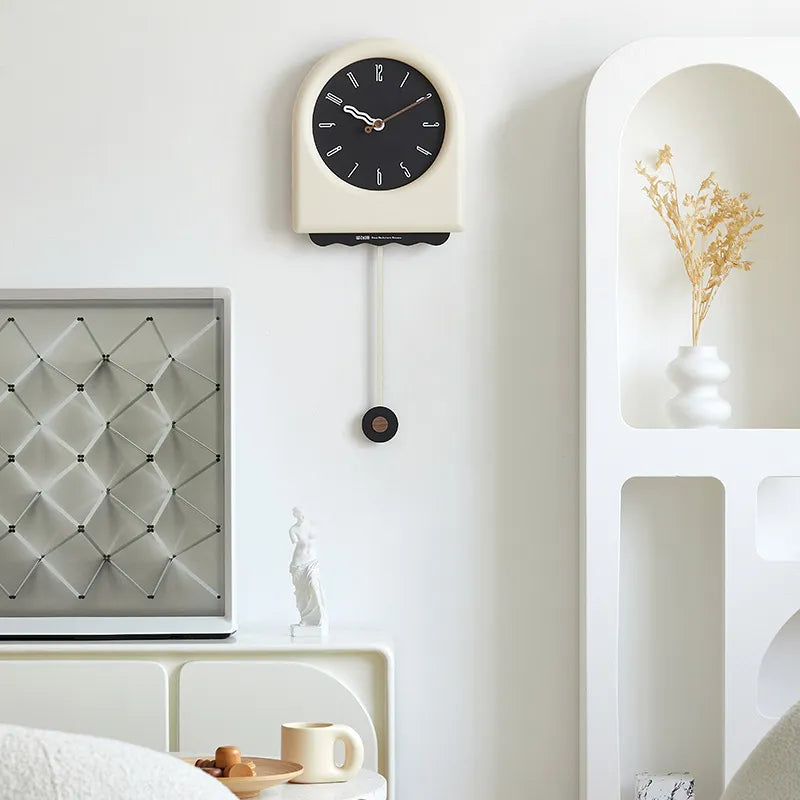 Korean Cream Style Wall Clock