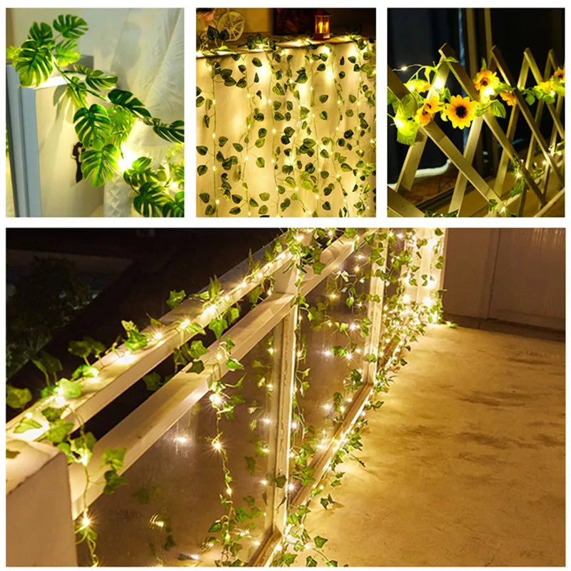 Artificial Vine Plants with LED Lights for Hanging