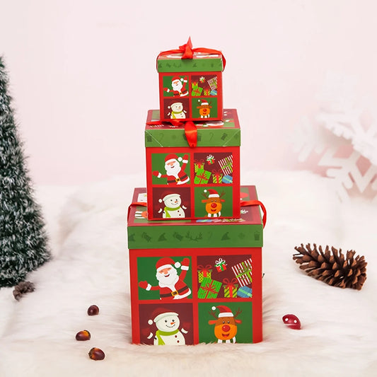 3PC Set Christmas Decorative Nesting Boxes