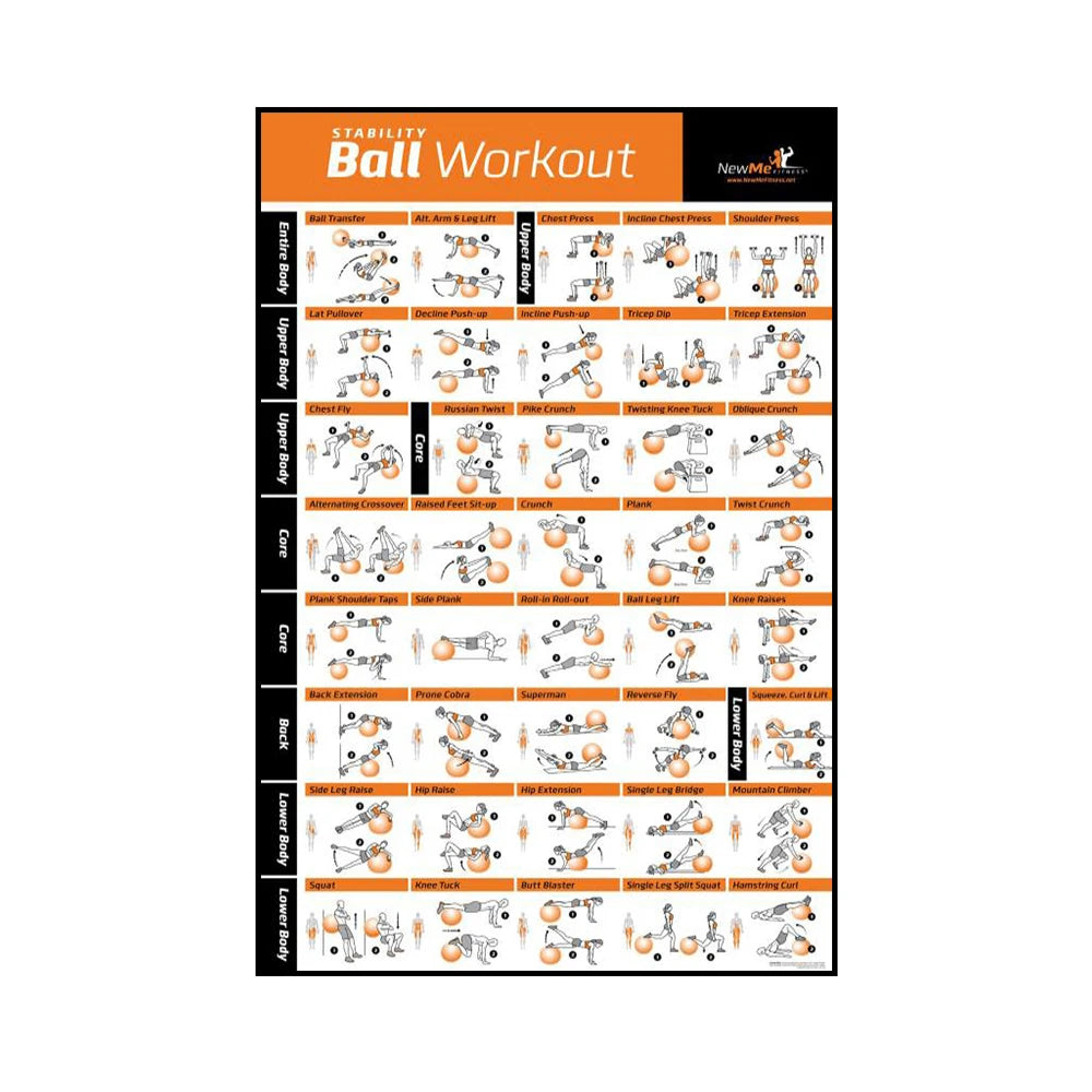 Yoga & Workout Action Pose Canvas Poster