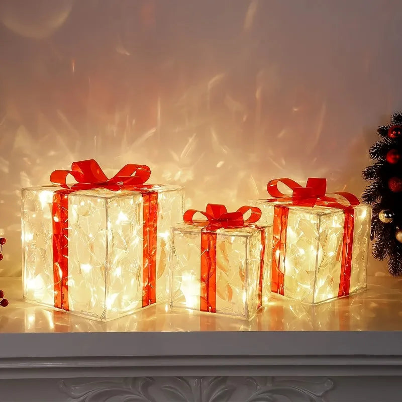 3-Piece Christmas Gift Decorations