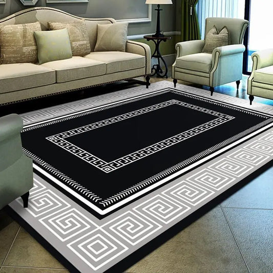 Luxurious Black Carpet for Living and Bedroom