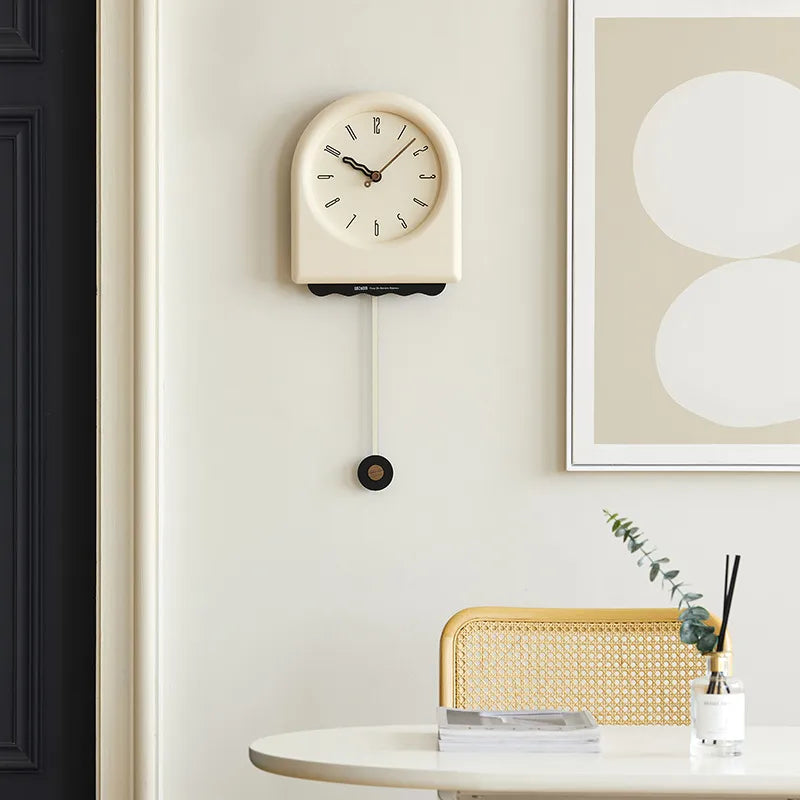 Korean Cream Style Wall Clock