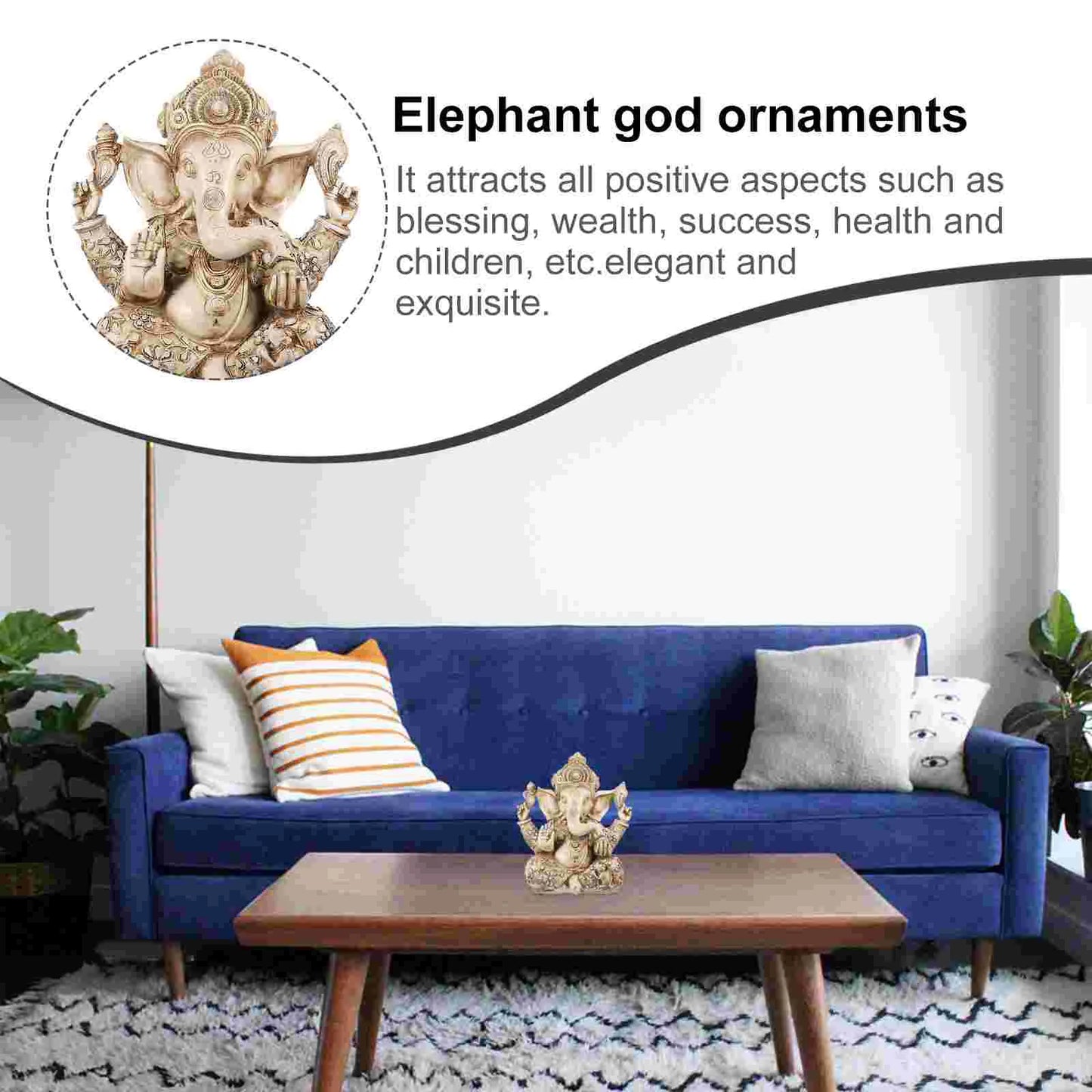 Resin Lord Ganesha Statue for Wealth