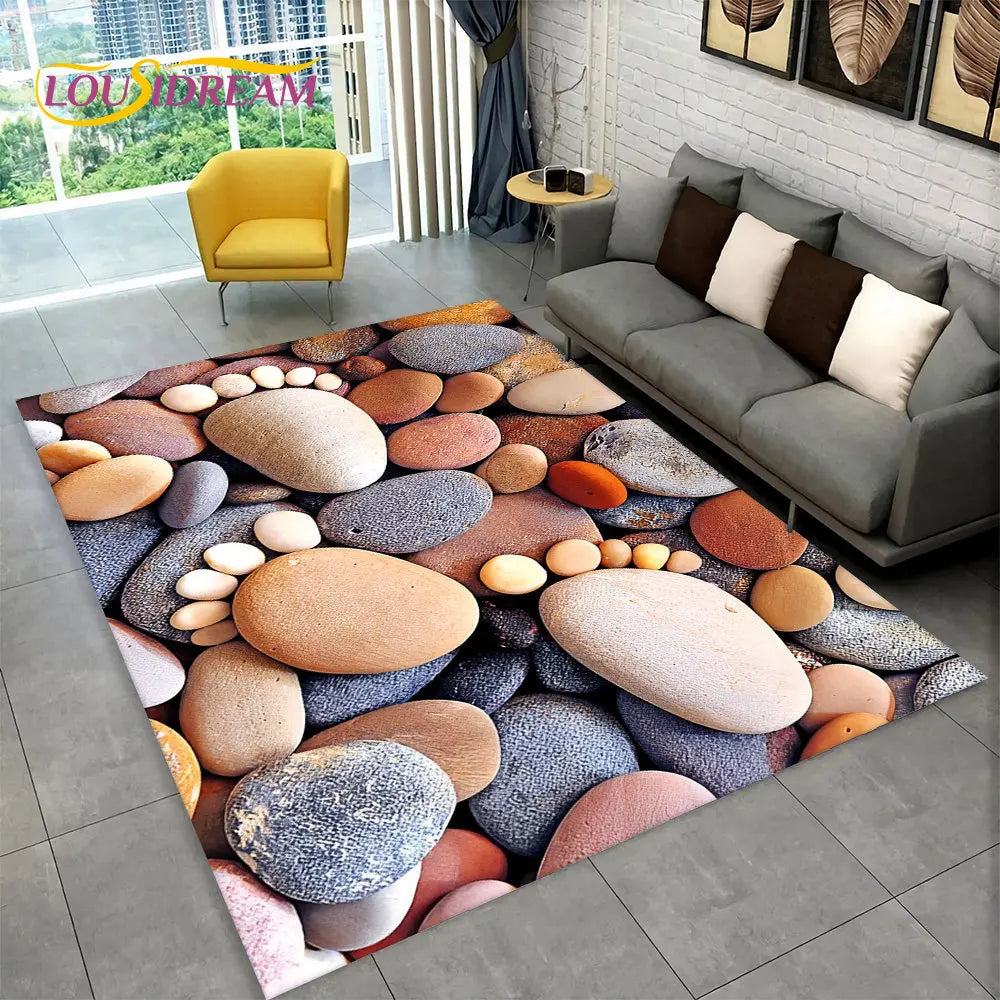 Beach Pebbles Carpet for Home