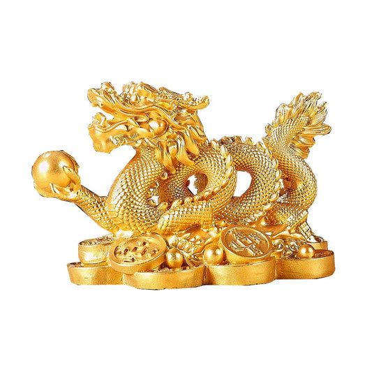 The Auspicious Money Dragon Statuette