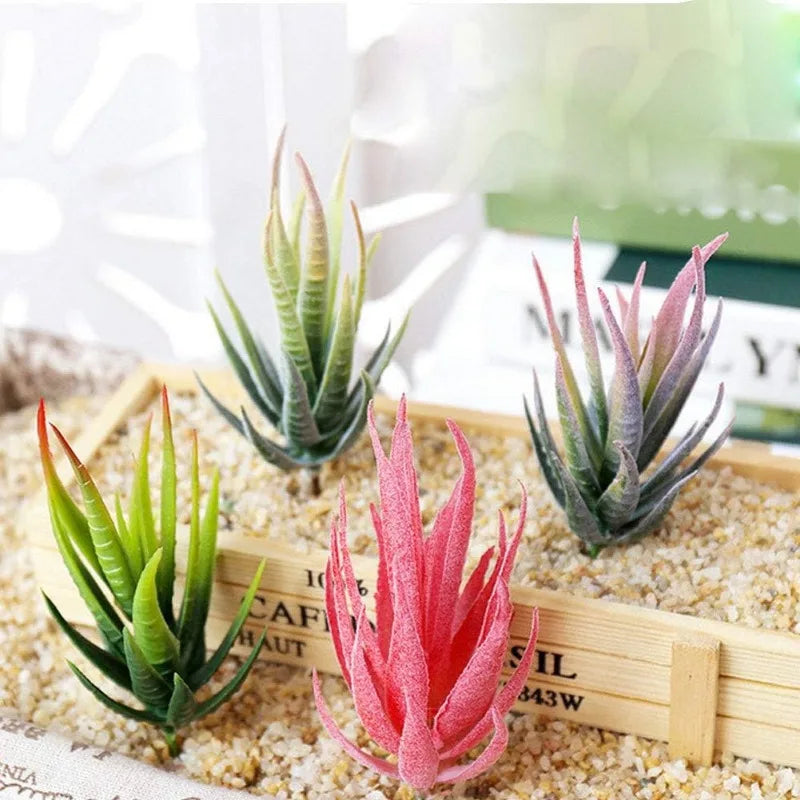 4 pcs Artificial Aloe Vera Plants