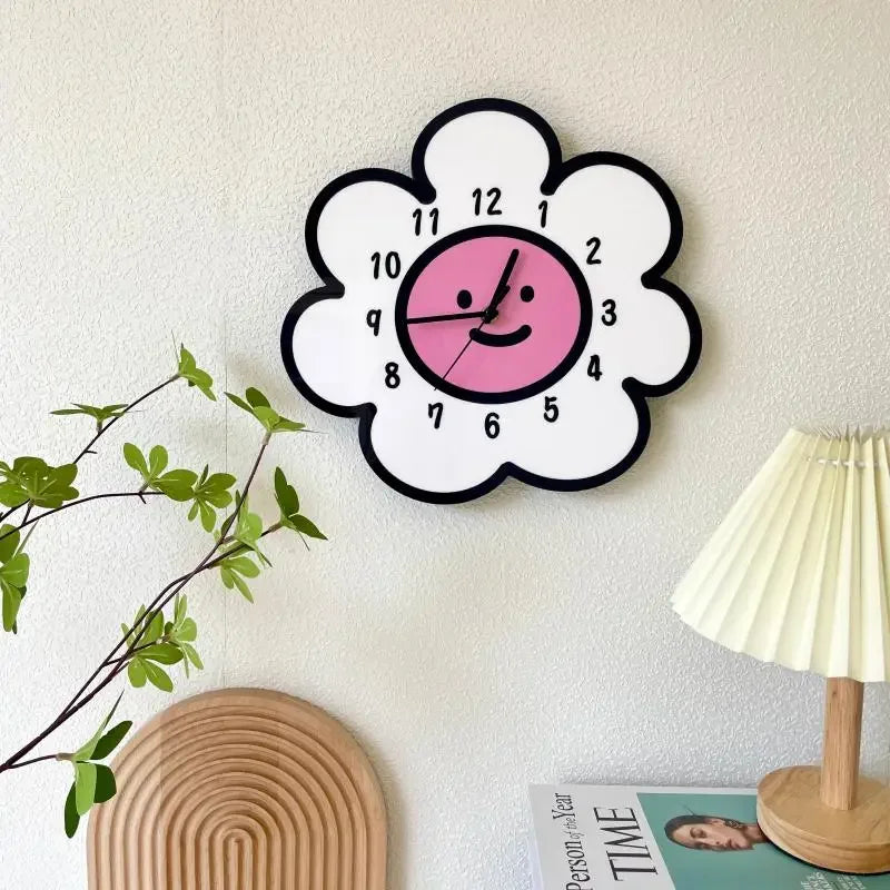 Sun Flower Creative Cartoon Wall Clock