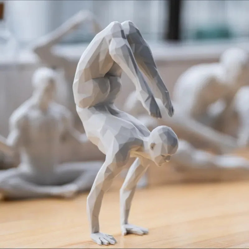 3D Printed Yoga Figurine – Minimalist Spiritual Home Decor