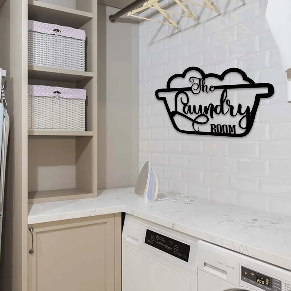 Laundry Room Metal Wall Decor