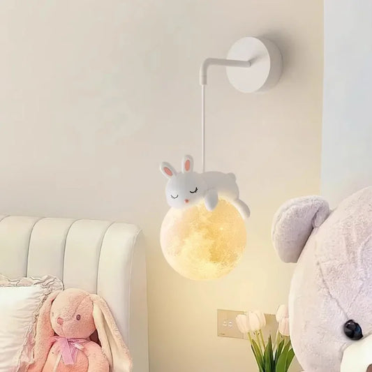 Nordic LED Wall Sconces Rabbit Children's Wall Lamp