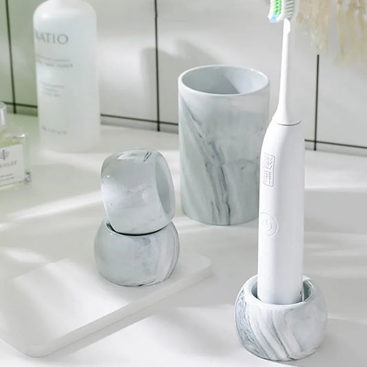 Marble Style Ceramic Electric Toothbrush Holder