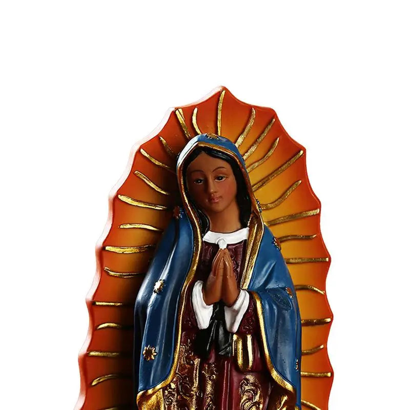 Beautifully Painted Guadalupe Statue