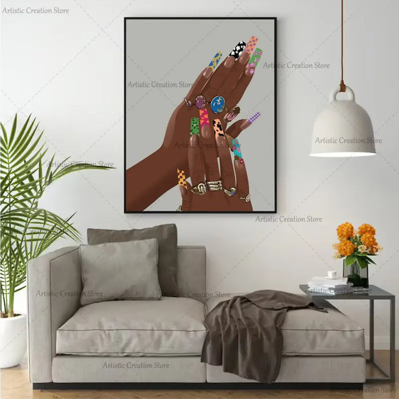 Modern African Artwork: Nails Edition