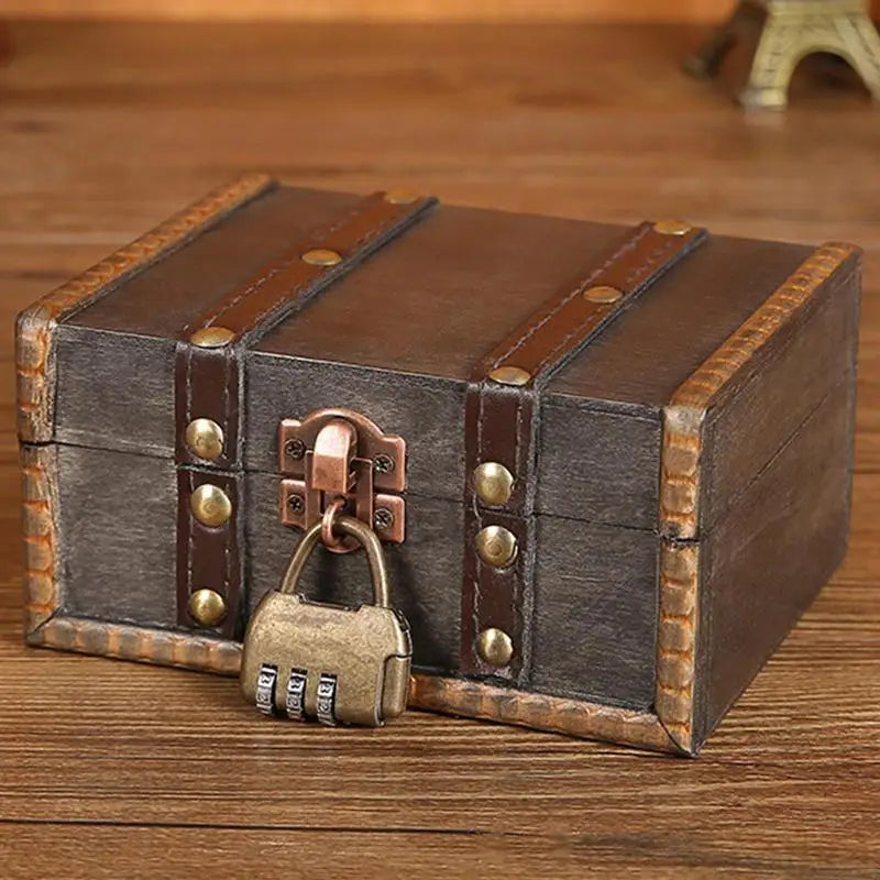 Vintage Styled  Wooden Storage Box