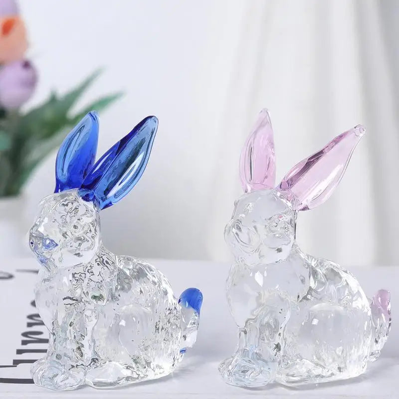 Crystal Rabbit Statue