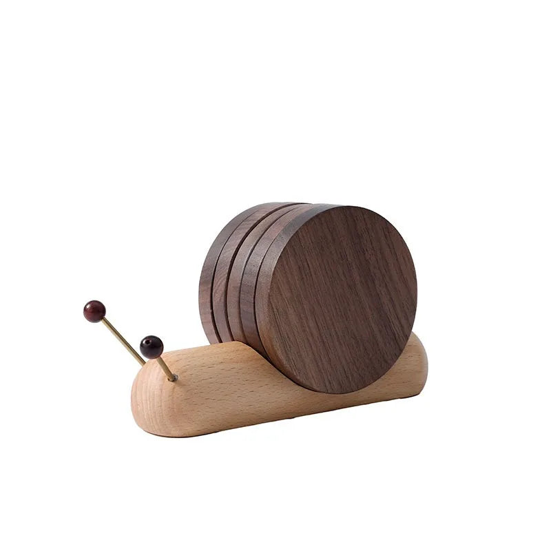 Japanese Style 1 Set Wood Cup Mat