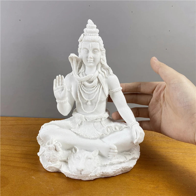 Shiva Pure White Statue