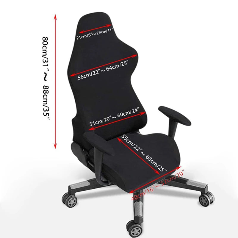 Solid Color Gaming Chair Cover